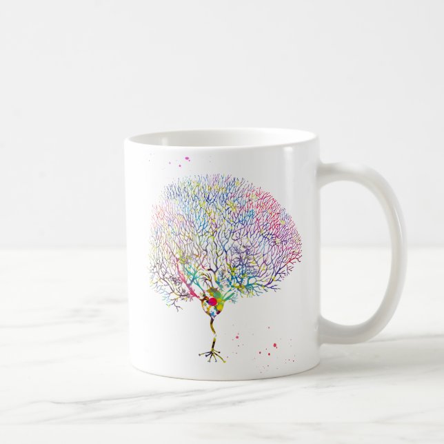 Caneca De Café Neurônio de Purkinje (Direita)