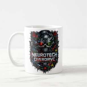 Caneca De Café Neurotech Overdrive Cyberpunk