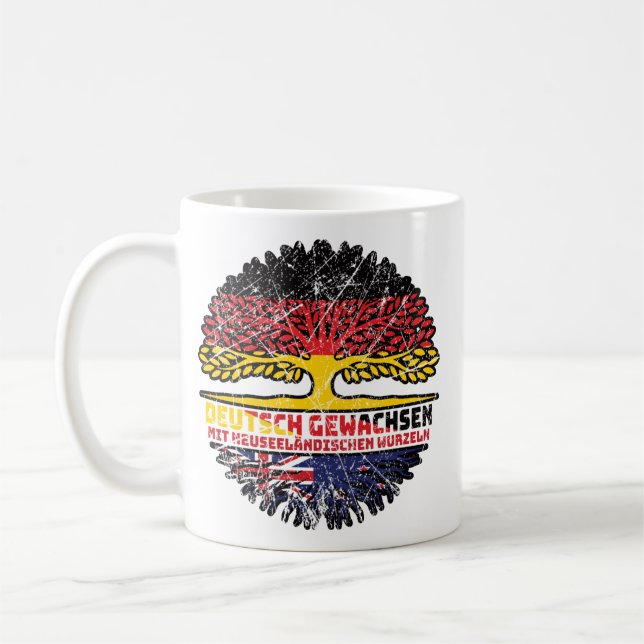 Caneca De Café neuseeland Ändisch Deutsch Deutschland Baum (Esquerda)