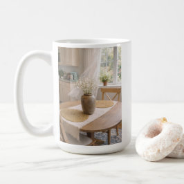 Caneca De Café Neutral Farmhouse Wildflower Floral