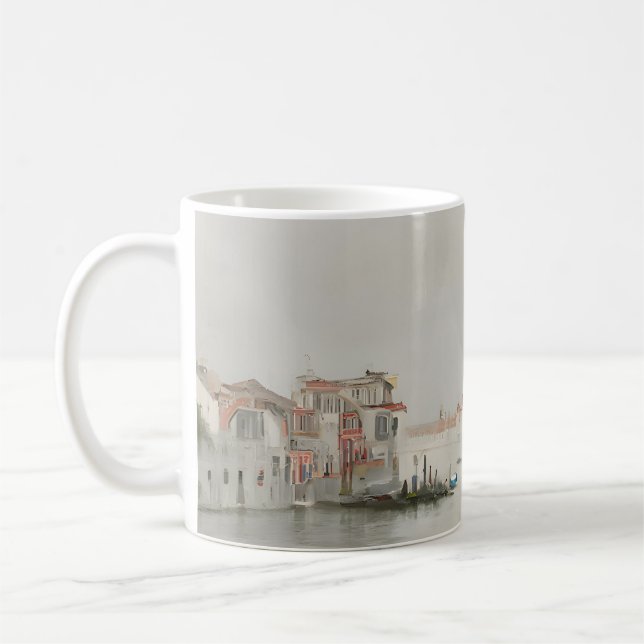 Caneca De Café Neutral Venice Canal Sketch Mug (Esquerda)