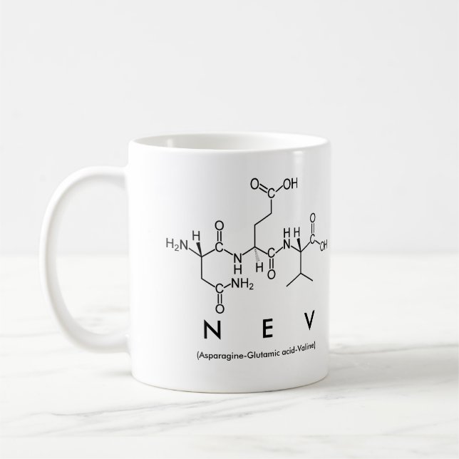 Caneca De Café Nev peptide name mug (Esquerda)