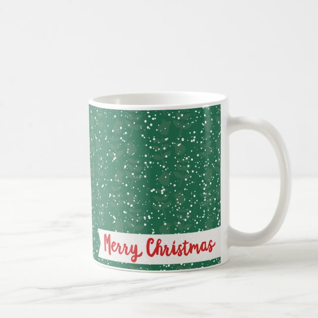 Caneca de café nevado popular do Feliz Natal de (Direita)