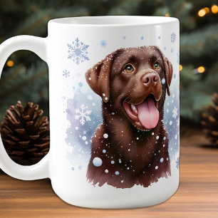 Caneca De Café Neve - Cão Neve - Labrador Negro