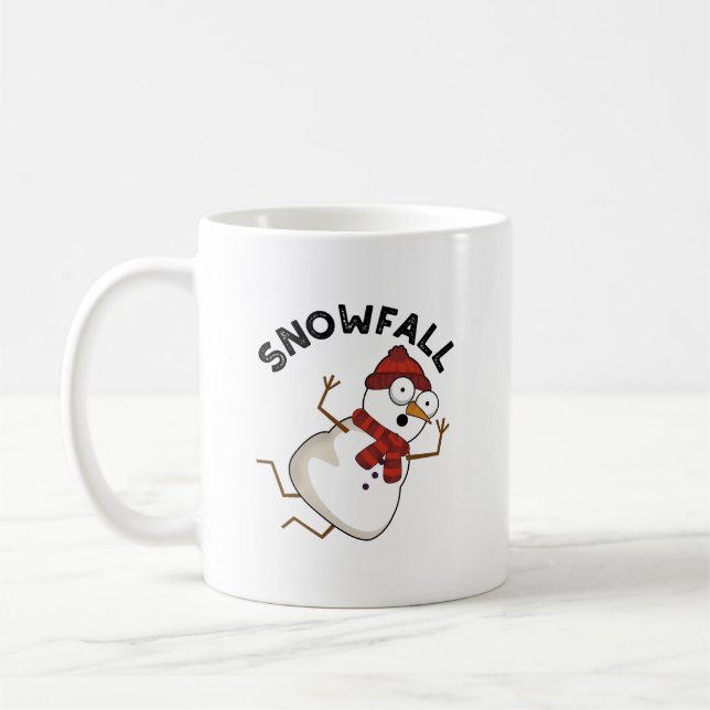 Caneca De Café Neve Engraçada Arma de Neve (Esquerda)