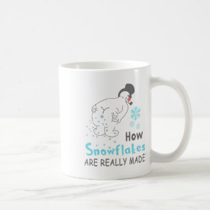 Caneca De Café Neve Engraçada Como os Flocos de Neve São Realment