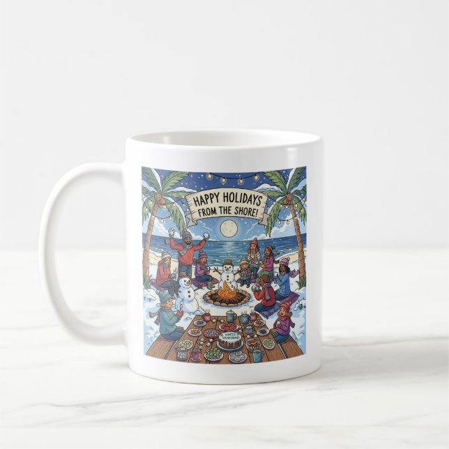 Caneca De Café Neve no litoral (Esquerda)
