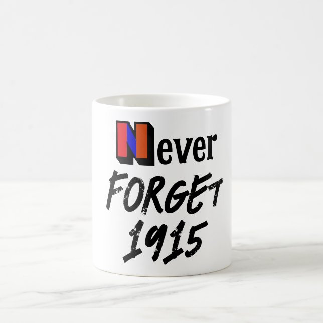 Caneca De Café Never Forget 1915 Coffee Mug (Centro)