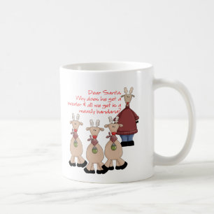 Caneca De Café Névoa Caros Papais noeis Camisa