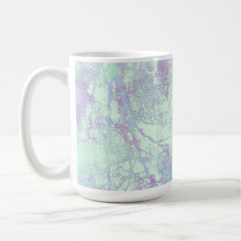 Caneca De Café Névoa de Folha Larga Lavanda