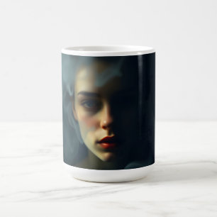 Caneca De Café “Névoa de Melinoë” – Um Retrato Espectral