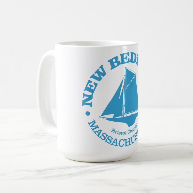 Caneca De Café New Bedford (loop) (Frente Esquerda)