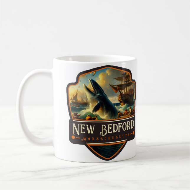 Caneca De Café New Bedford, Massachusetts  | Vintage (Esquerda)