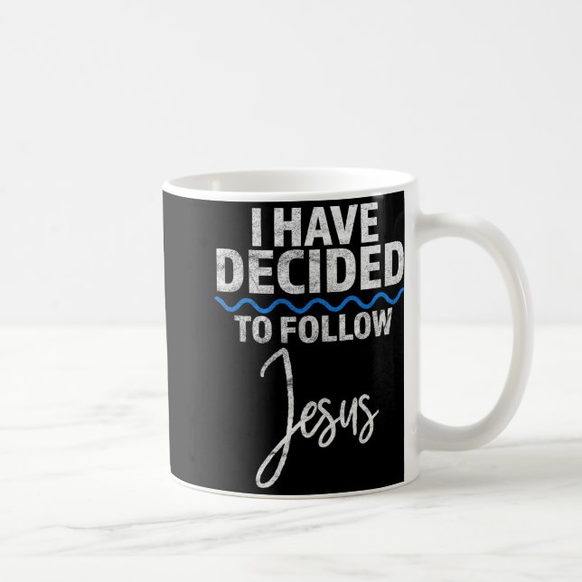 Caneca De Café New Believer I Have Decided To Follow Jesus In Bap (Direita)