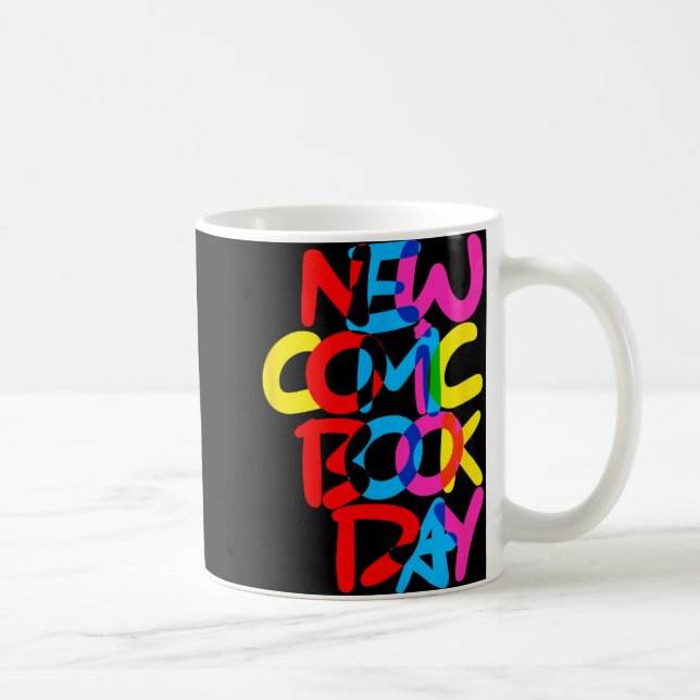 Caneca De Café New Comic Book Day (overlap)  (Direita)