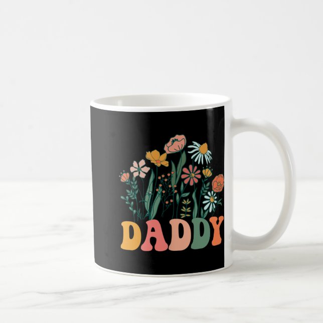 Caneca De Café New Daddy Wildflower First Birthday &amp; Baby Sho (Direita)