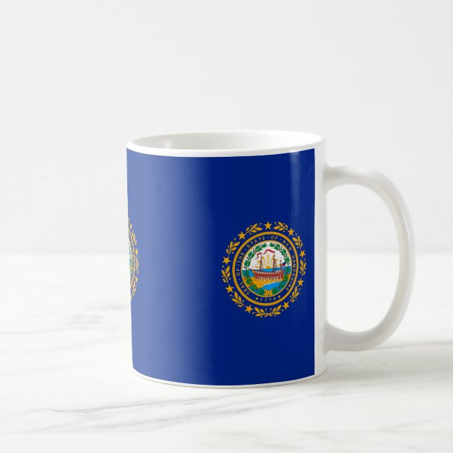 Caneca De Café New Hampshire State Flag Design (Direita)