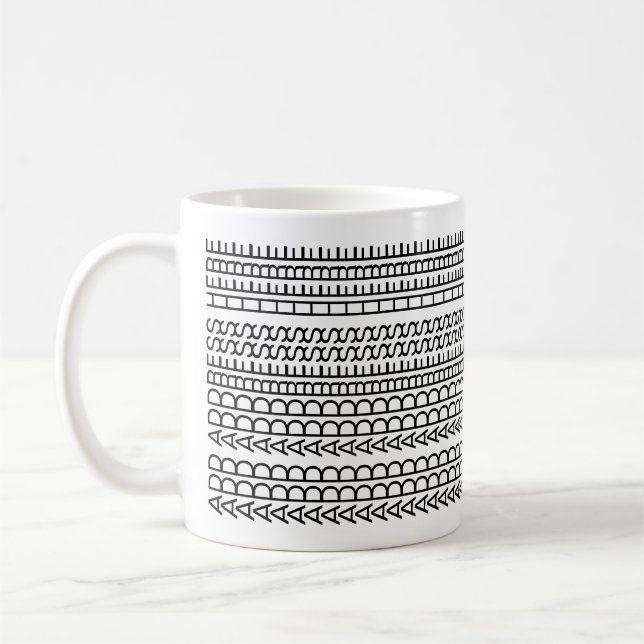 Caneca De Café New Home Custom Unusual Hidden Message Modern (Esquerda)