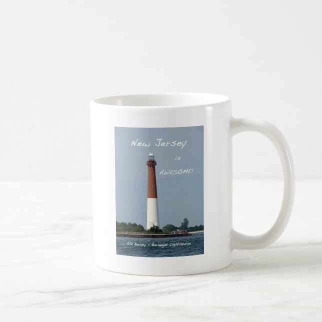 Caneca De Café New Jersey é incrível - Barnegat Lighthouse (Direita)