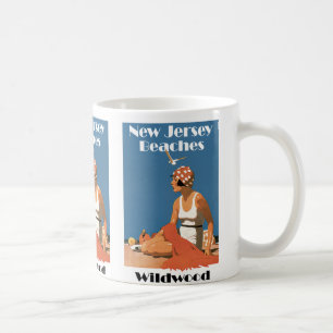 Caneca De Café New-jersey encalha o ~ Wildwood