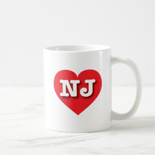 Caneca De Café New Jersey Red Heart - Big Love