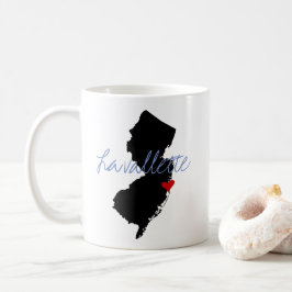 Caneca De Café New Jersey Town com coração