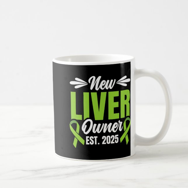Caneca De Café New Liver Owner Est. 2025 - Liver Transplant Recie (Direita)