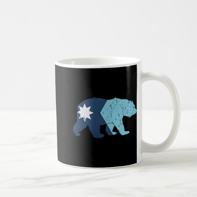 Caneca De Café New Minnesota State Flag Bear  (Direita)