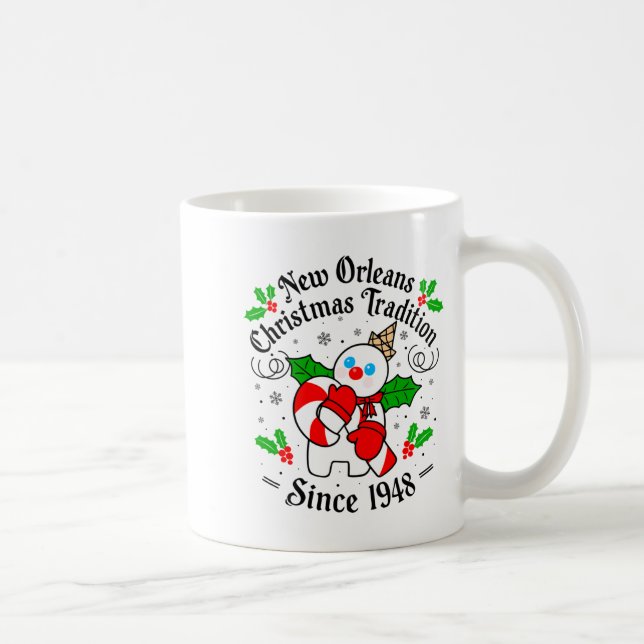 Caneca De Café New Orleans Mr Bingle Christmas Tradition Snowman  (Direita)