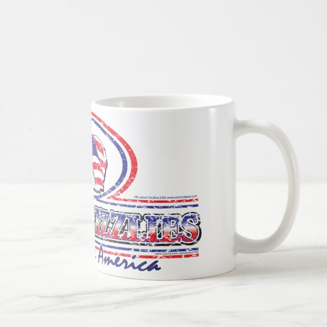 Caneca De Café NEW-Patriotic-Grizzly (Direita)