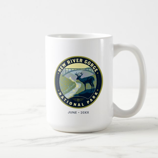 Caneca De Café New River Gorge National Park (Direita)