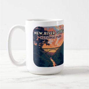 Caneca De Café New River Gorge National Park West Virginia Bridge
