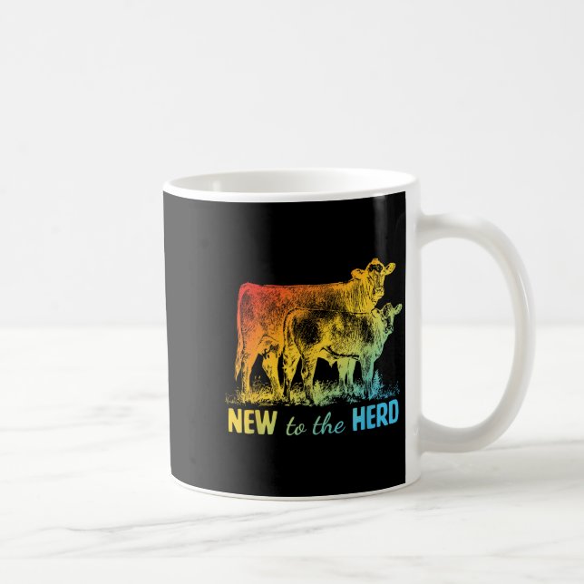 Caneca De Café New To The Herd Funny  (Direita)