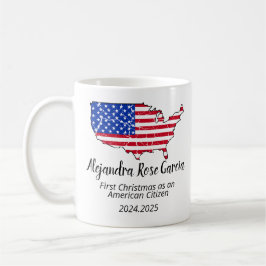 Caneca De Café New U.S. Citizen – American Map Citizenship Day