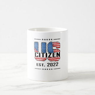 Caneca De Café New US Citizen 2022 Proud American Citizenship USA