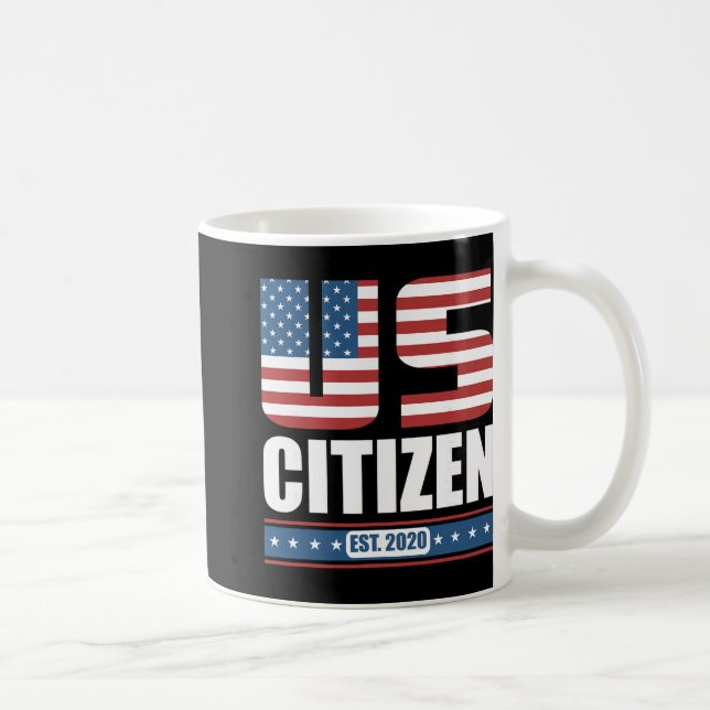 Caneca De Café New Us Citizen Gift - Proud United States Citizen  (Direita)