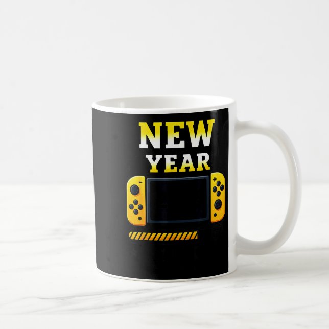 Caneca De Café New Year 2026 Loading Gaming Controller New Years  (Direita)