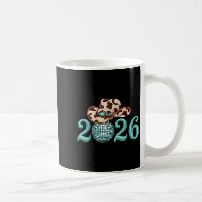 Caneca De Café New Years Eve Party Supplies 2026 Western Nk Cowgi (Direita)