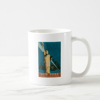 Caneca De Café New York: A cidade da maravilha do poster do mundo