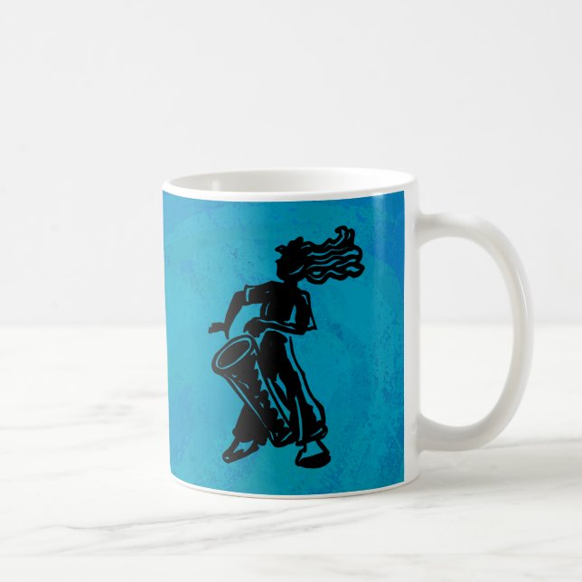 Caneca De Café New York Boogie Nights Drum Blue (Direita)