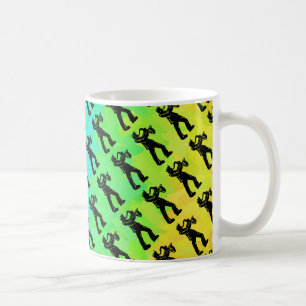 Caneca De Café New York Boogie Nights Saxofone Rainbow