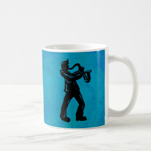 Caneca De Café New York Boogie Nights Saxophone Blue
