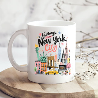 Caneca De Café New York City Coffee NYC Skyline