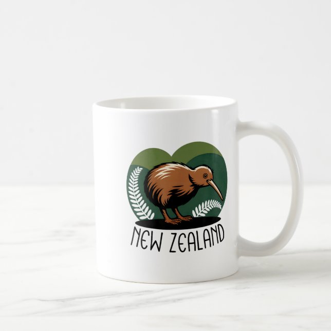 Caneca De Café New Zealand Kiwi Bird  (Direita)