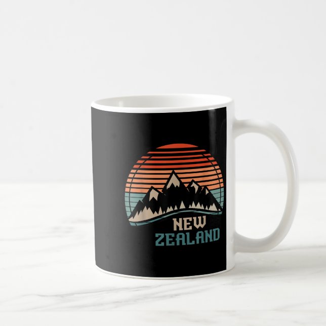 Caneca De Café New Zealand Mountain Hiking Gift New Zealand  (Direita)
