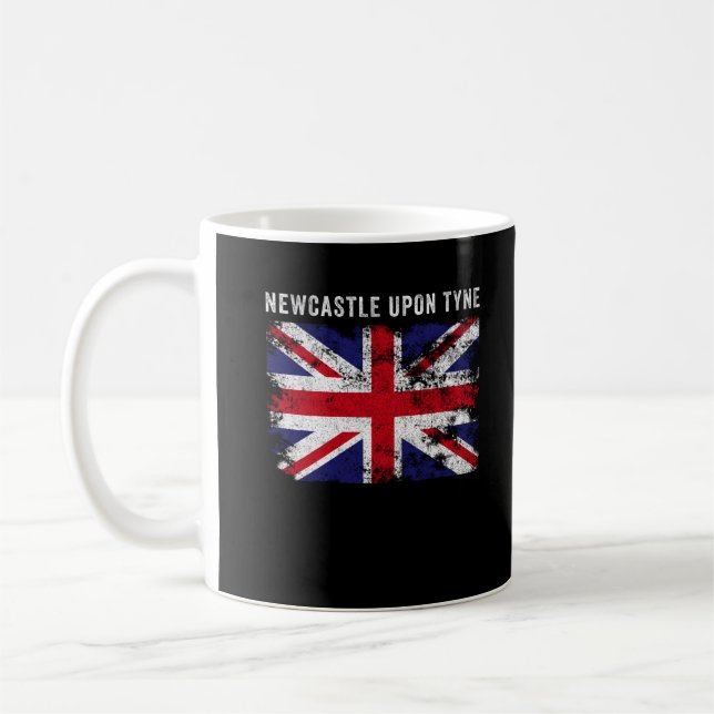 Caneca De Café Newcastle FROM Tyne UK Flag England Souvenir (Esquerda)