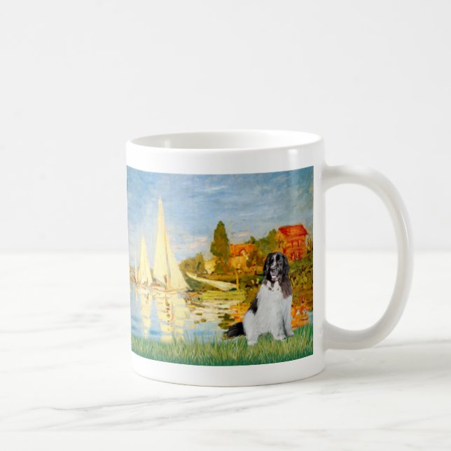 Caneca De Café Newfie Landseer 3 - Barcos a vela 2 (Direita)