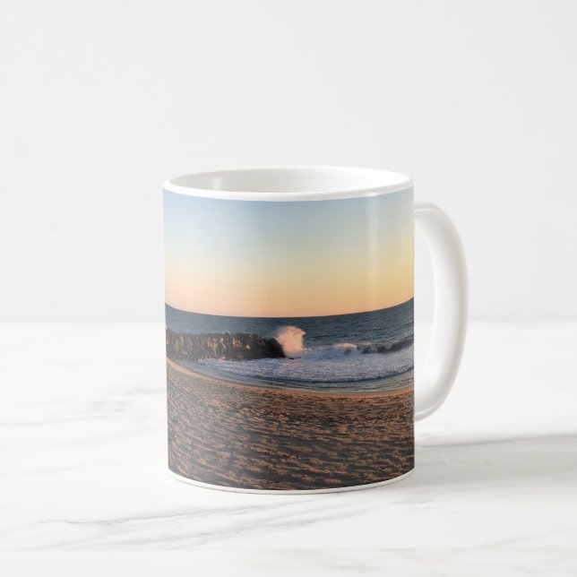 Caneca De Café Newport Beach em Sunset, Califórnia (Frente Esquerda)