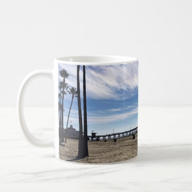 Caneca De Café Newport Pier, Newport Beach, Califórnia (Esquerda)