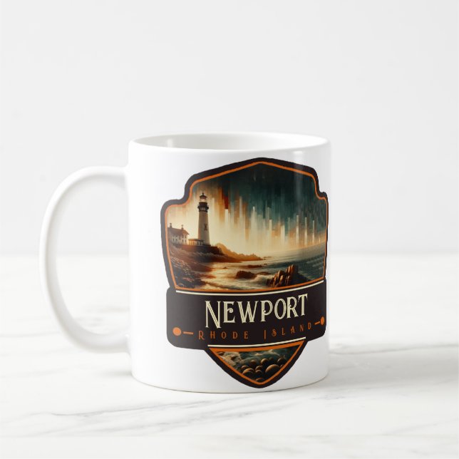 Caneca De Café Newport, Rhode Island | Vintage (Esquerda)